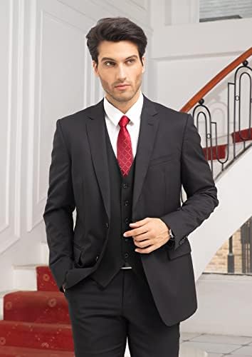 Enlision Males's Strong Colour Waistcoat - Formal Gown Vest for Fits or Tuxedos